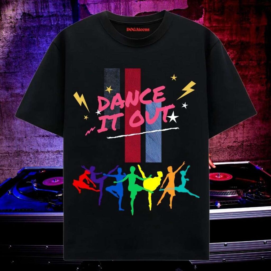 brand dogateens dance printed t-shirt 