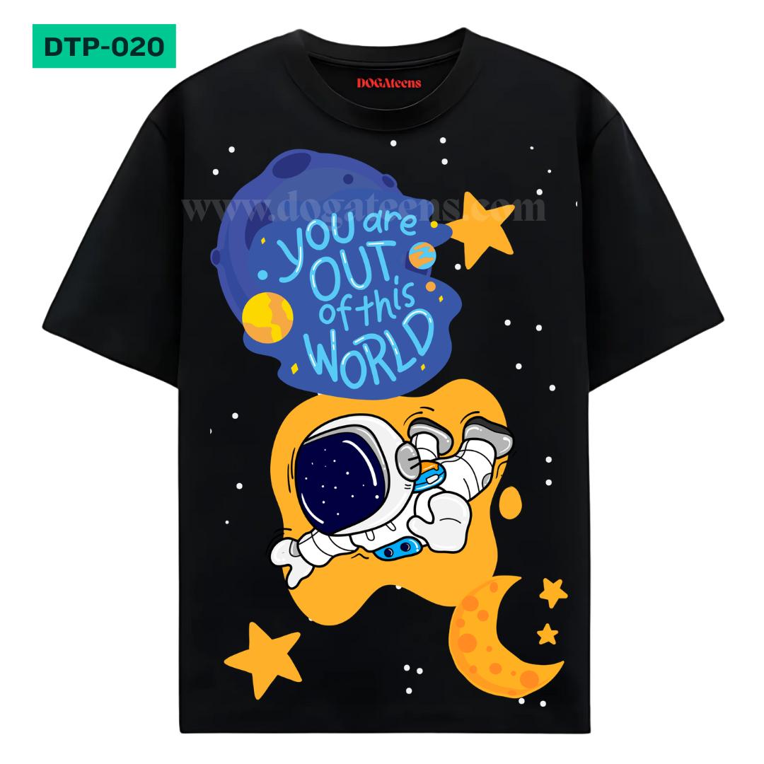 DTP-020 - dogateens.com astronaut printed Graphic Design for T-Shirt www.dogateens.com