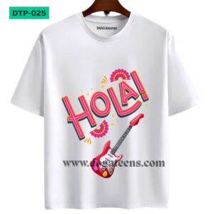hola printed Graphic Design for T-Shirt www.dogateens.com