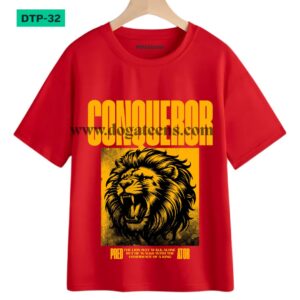 conqueror printed Graphic Design for T-Shirt www.dogateens.com