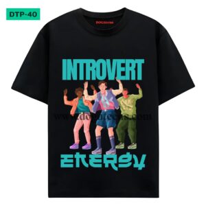 introvert printed Graphic Design for T-Shirt www.dogateens.com