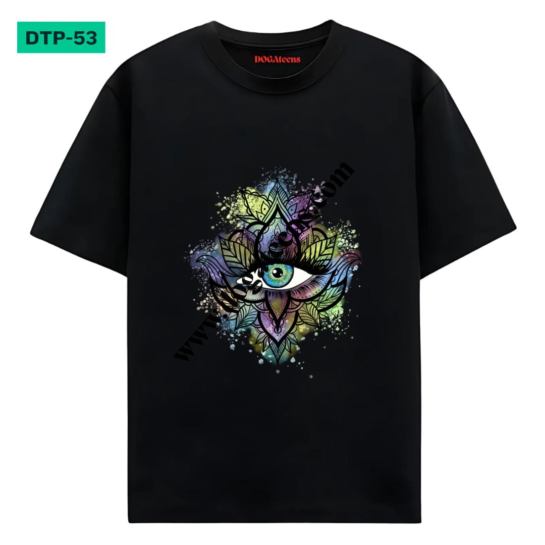 DTP-53 - dogateens.com eye colorful printed Graphic Design for T-Shirt www.dogateens.com