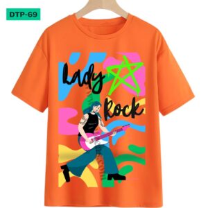 lady rock tuned graphic design for t-shirts, www.dogateens.com,
