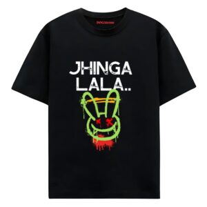 funky printed t shirt black oversized fit dogateenscom