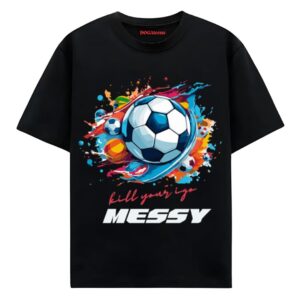 messy printed t shirt black oversized fit dogateenscom