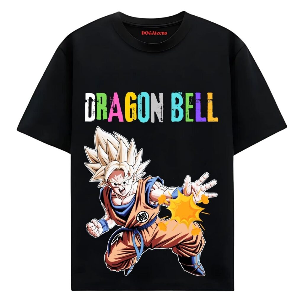 colorful graphic with text printed t shirt black oversized fit dogateenscom